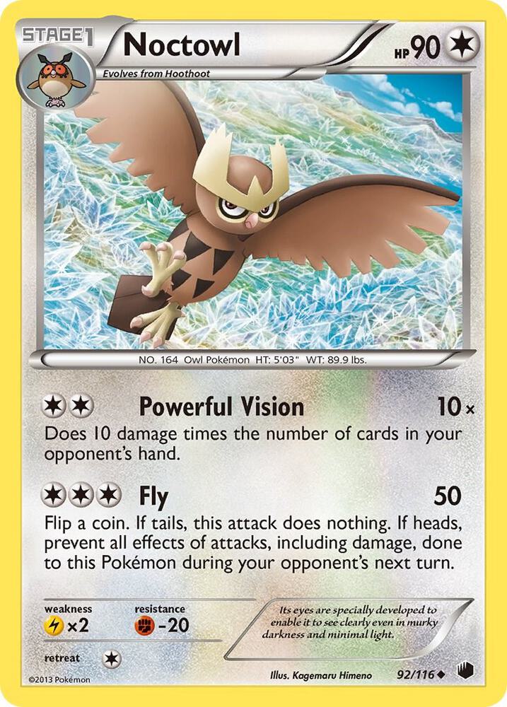 Noctowl 92/116 (Plasma Freeze)  - Reverse Holofoil | Good Games Adelaide SA