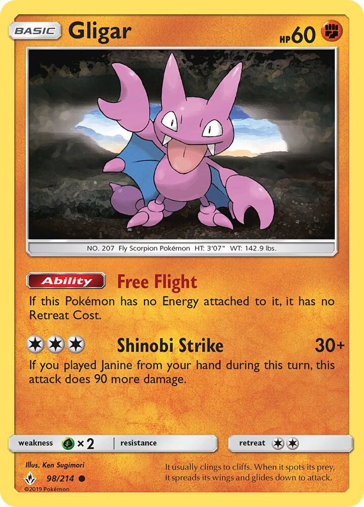 Gligar 98/214 (SM - Unbroken Bonds)  | Good Games Adelaide SA