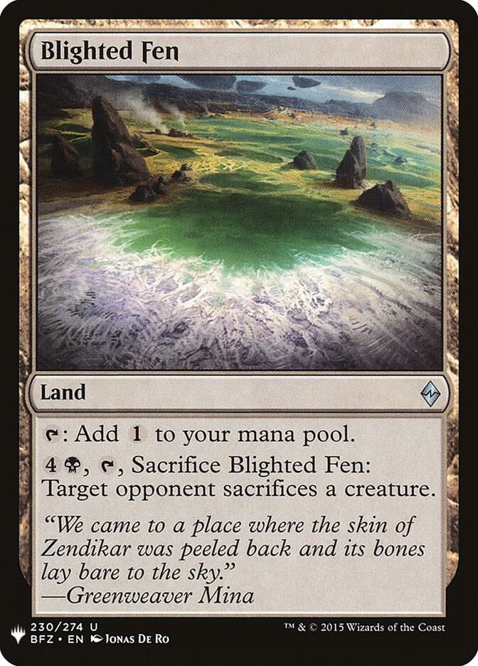 Blighted Fen 230 (The List Reprints)  | Good Games Adelaide SA