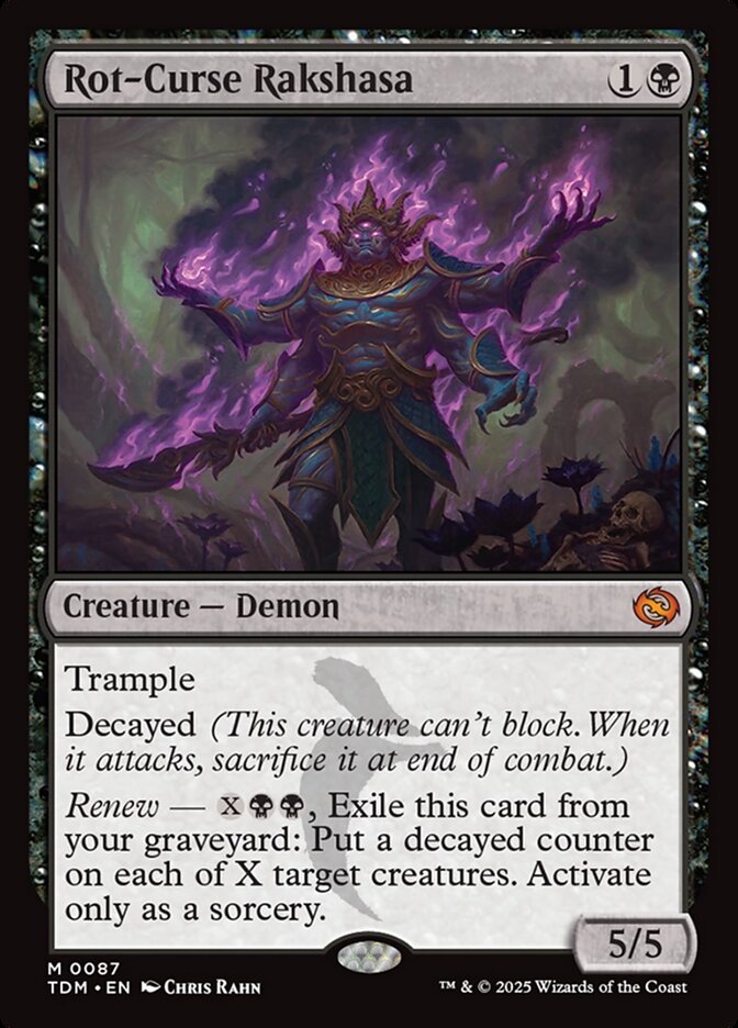 Rot-Curse Rakshasa 87 (Tarkir: Dragonstorm)  - Foil | Good Games Adelaide SA