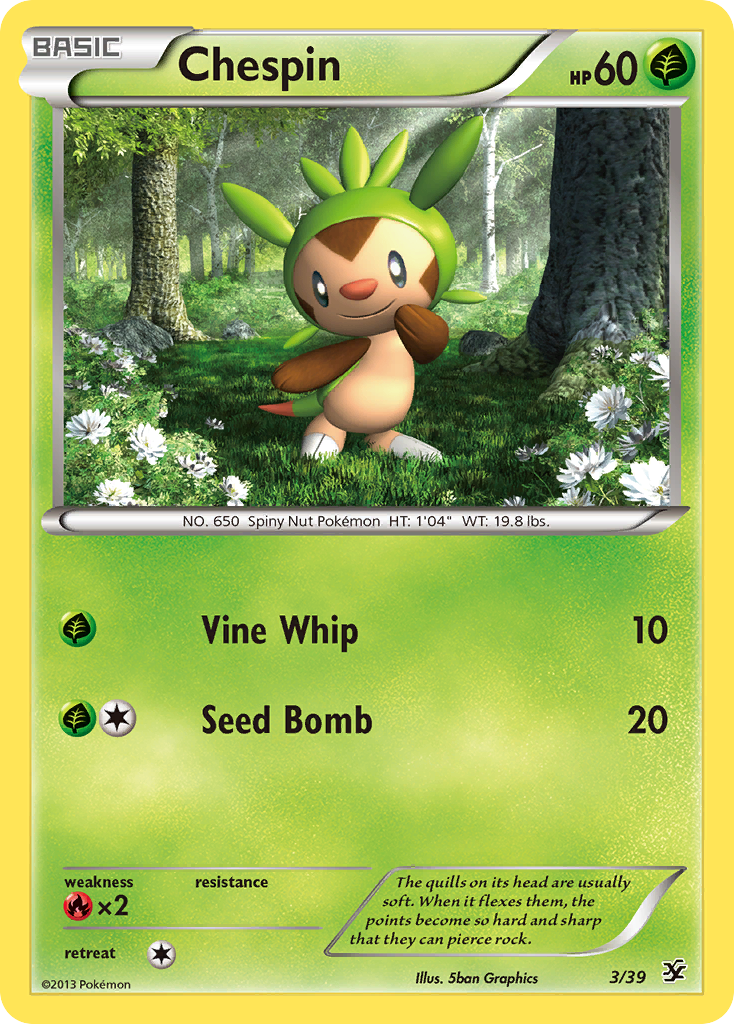 Chespin (3/39) [XY: Kalos Starter Set] | Good Games Adelaide SA