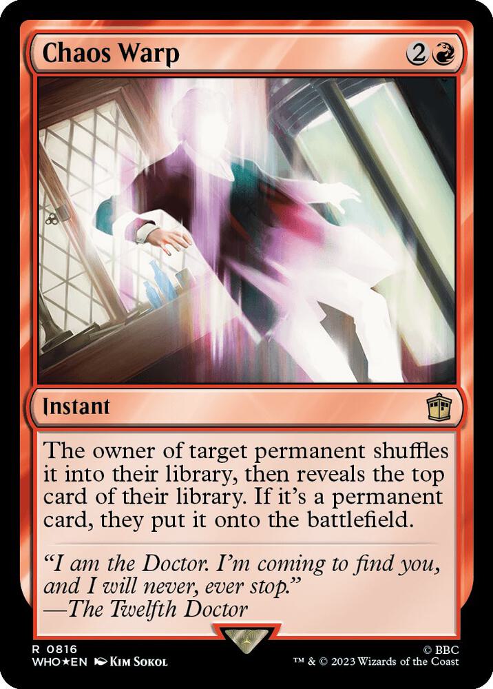 Chaos Warp 816 (Universes Beyond: Doctor Who)  - Foil | Good Games Adelaide SA