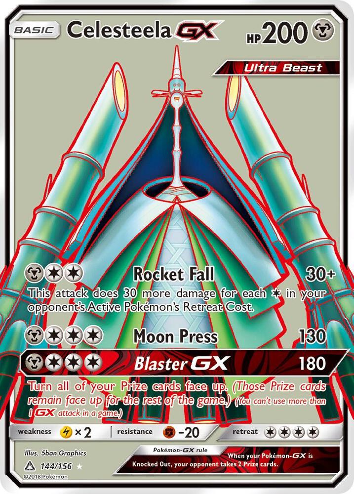 Celesteela GX Full Art 144/156 (SM - Ultra Prism)  - Holofoil | Good Games Adelaide SA