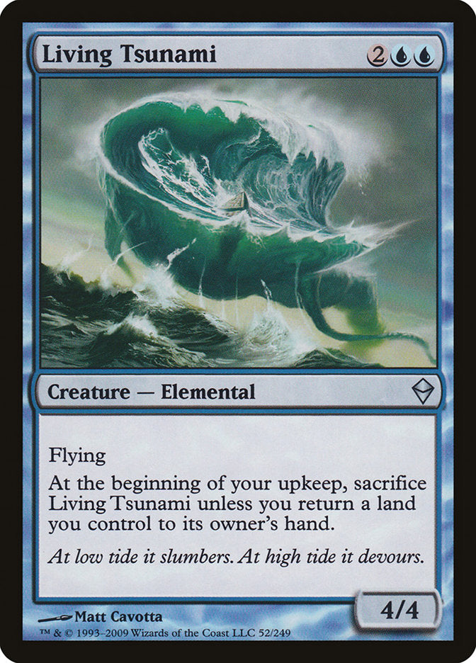 Living Tsunami 52 (Zendikar)  - Foil | Good Games Adelaide SA