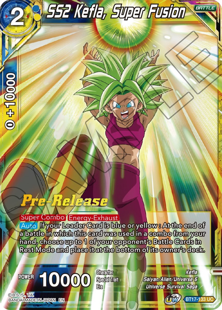 SS2 Kefla, Super Fusion (BT17-133) [Ultimate Squad Prerelease Promos] | Good Games Adelaide SA