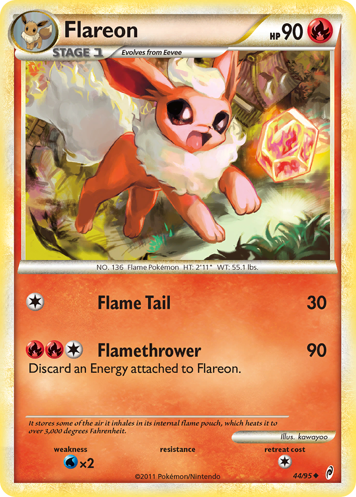 Flareon (44/95) [HeartGold & SoulSilver: Call of Legends] | Good Games Adelaide SA
