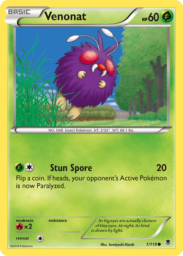 Venonat (1/119) [XY: Phantom Forces] | Good Games Adelaide SA