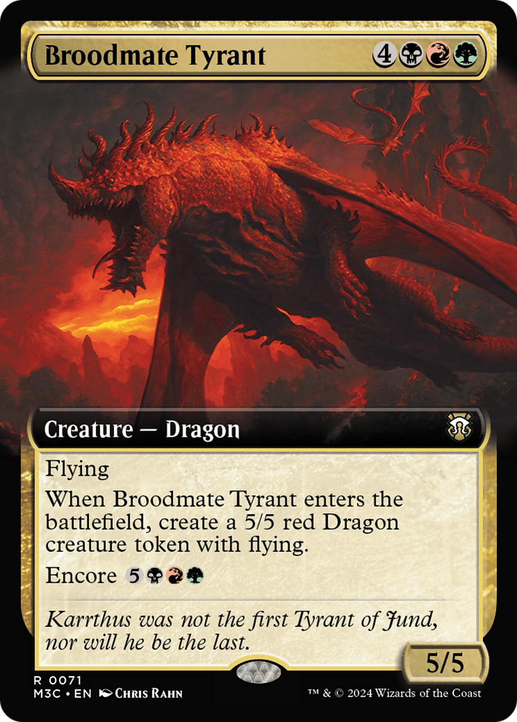 Broodmate Tyrant (Extended Art) [Modern Horizons 3 Commander] | Good Games Adelaide SA