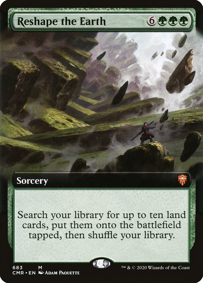 Reshape the Earth (Extended Art) [Commander Legends] | Good Games Adelaide SA