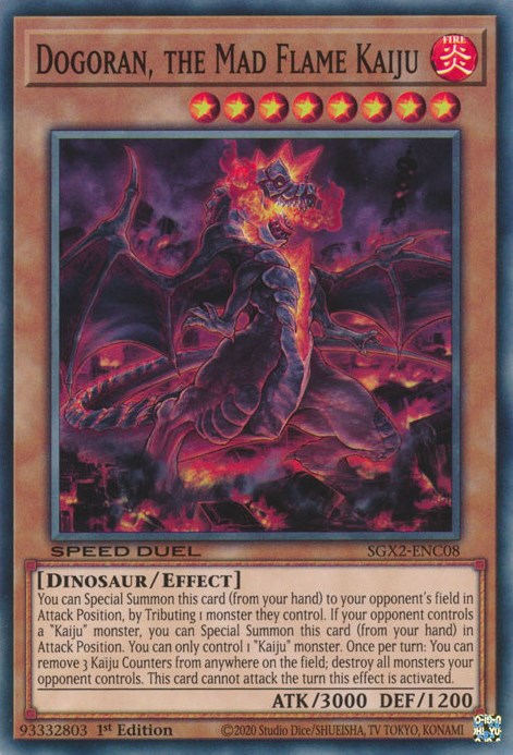 Dogoran, the Mad Flame Kaiju [SGX2-ENC08] Secret Rare | Good Games Adelaide SA