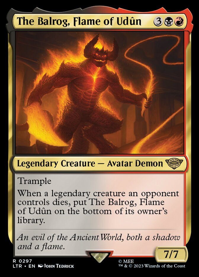 The Balrog, Flame of Udûn 297 (Universes Beyond: The Lord of the Rings: Tales of Middle-earth)  | Good Games Adelaide SA