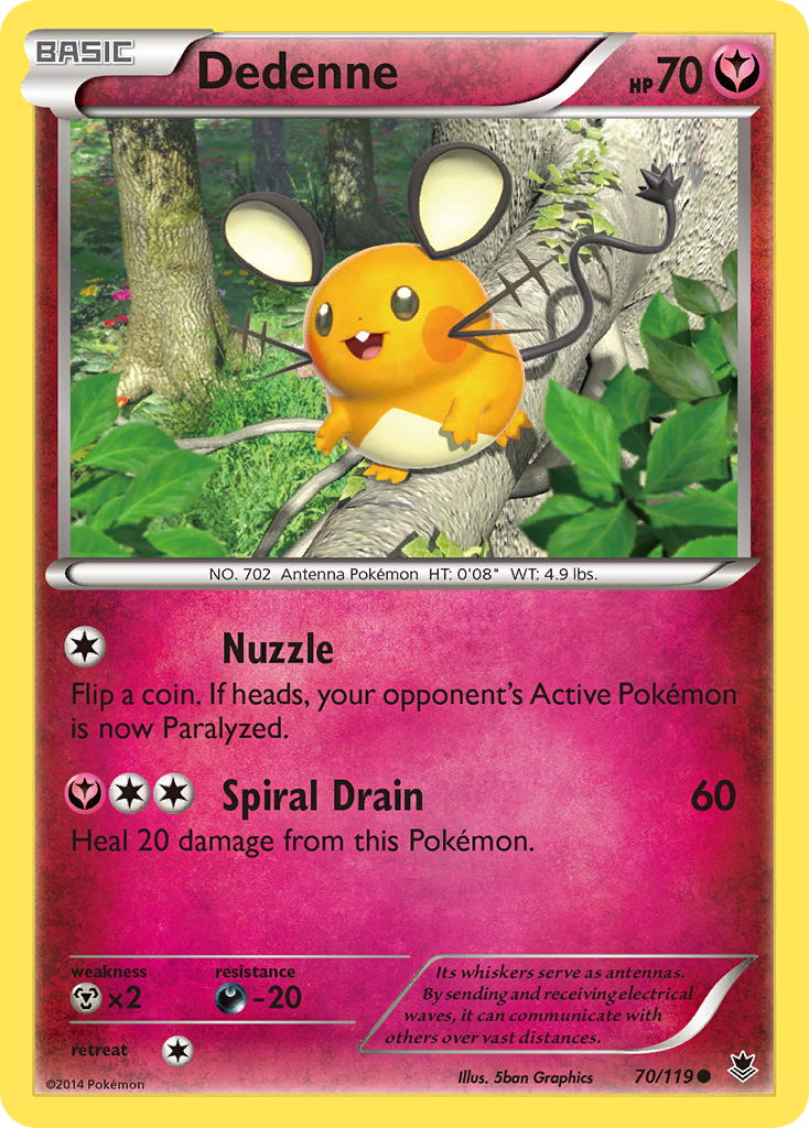Dedenne (70/119) [XY: Phantom Forces] | Good Games Adelaide SA