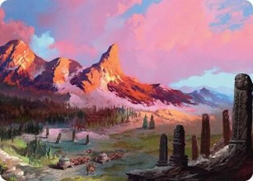 Rugged Highlands Art Card 29 54 29 (Art Series: Tarkir: Dragonstorm)  | Good Games Adelaide SA