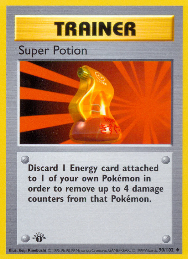 Super Potion (90/102) (Shadowless) [Base Set 1st Edition] | Good Games Adelaide SA