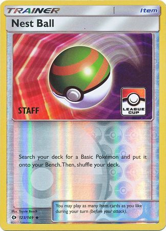 Nest Ball (123/149) (League Promo Staff) [Sun & Moon: Base Set] | Good Games Adelaide SA