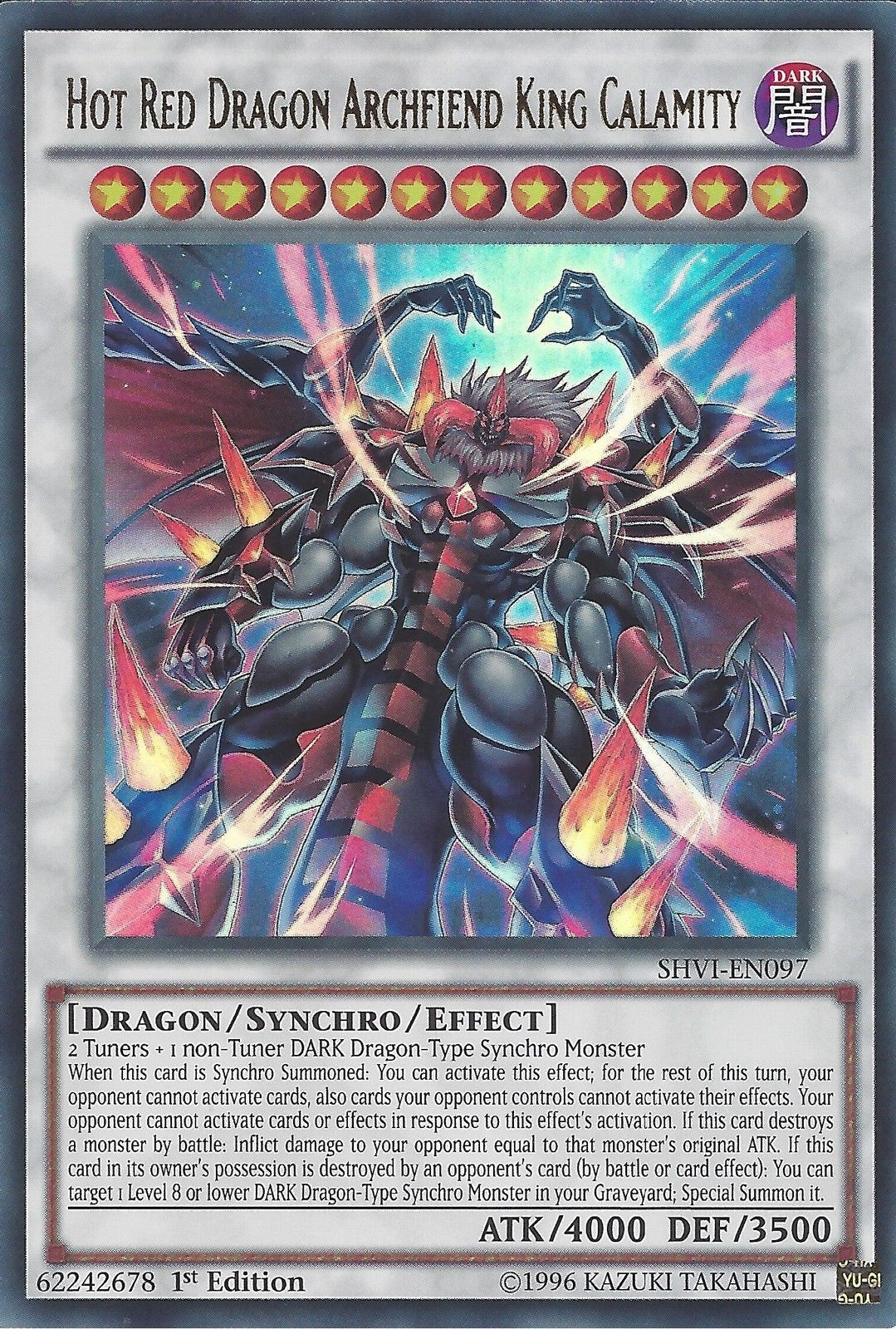 Hot Red Dragon Archfiend King Calamity [SHVI-EN097] Ultra Rare | Good Games Adelaide SA