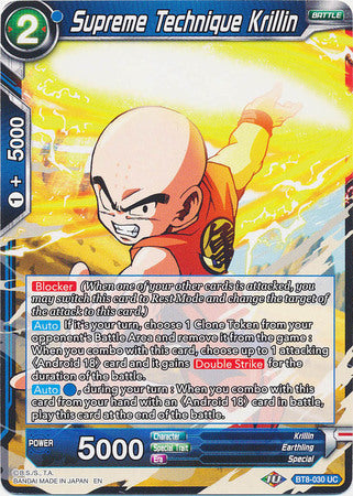 Supreme Technique Krillin [BT8-030] | Good Games Adelaide SA