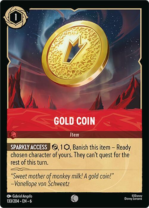 Gold Coin 133/204 (Azurite Sea)  | Good Games Adelaide SA