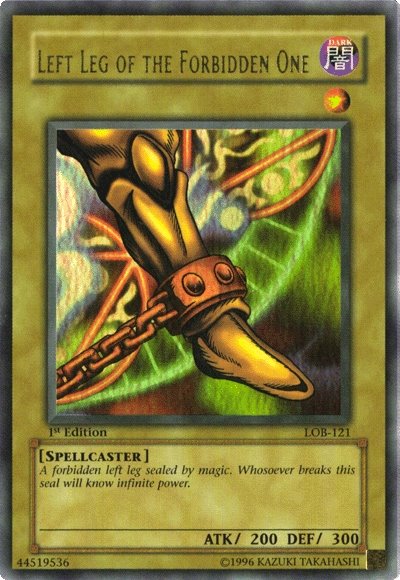 Left Leg of the Forbidden One [LOB-121] Ultra Rare | Good Games Adelaide SA