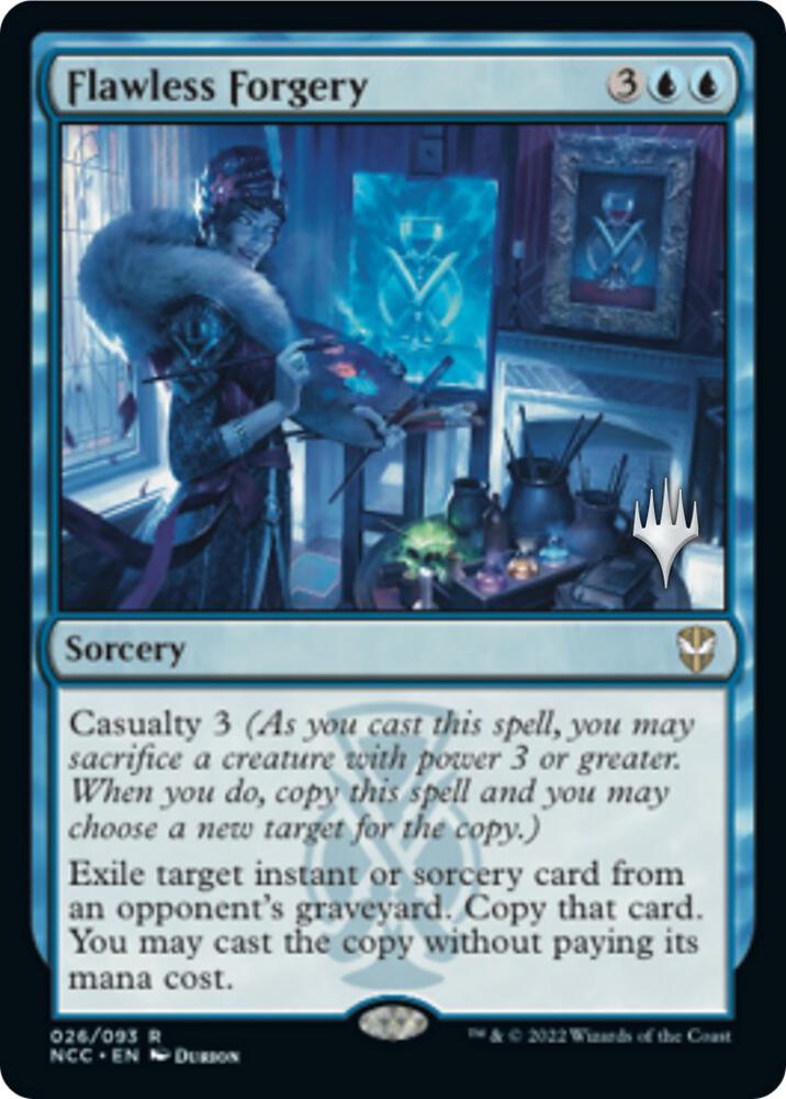 Flawless Forgery 26 (Promo Pack: Streets of New Capenna)  - Foil | Good Games Adelaide SA
