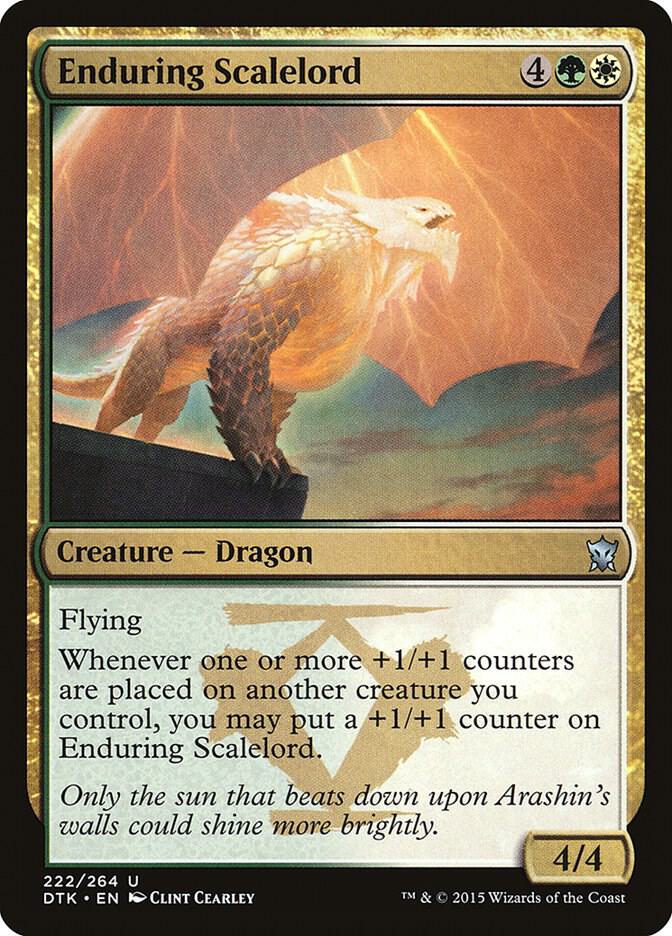 Enduring Scalelord 222 (Dragons of Tarkir)  - Foil | Good Games Adelaide SA