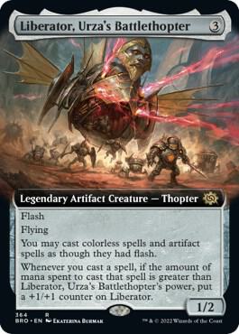 Liberator Urzas Battlethopter Extended Art 364/287 (The Brothers' War)  - Foil | Good Games Adelaide SA