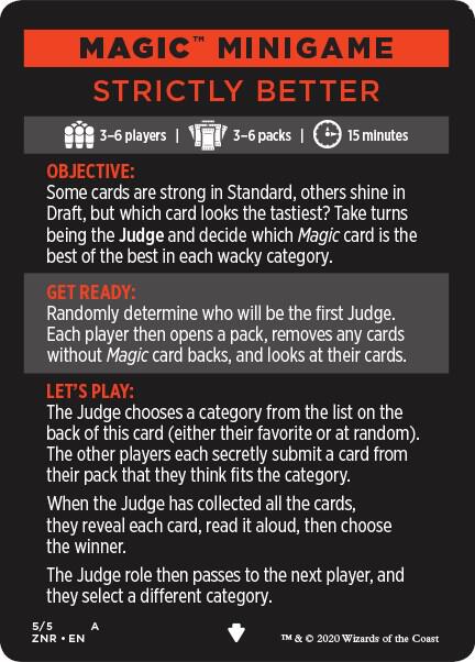 Magic Minigame Strictly Better 5 (Zendikar Rising)  | Good Games Adelaide SA
