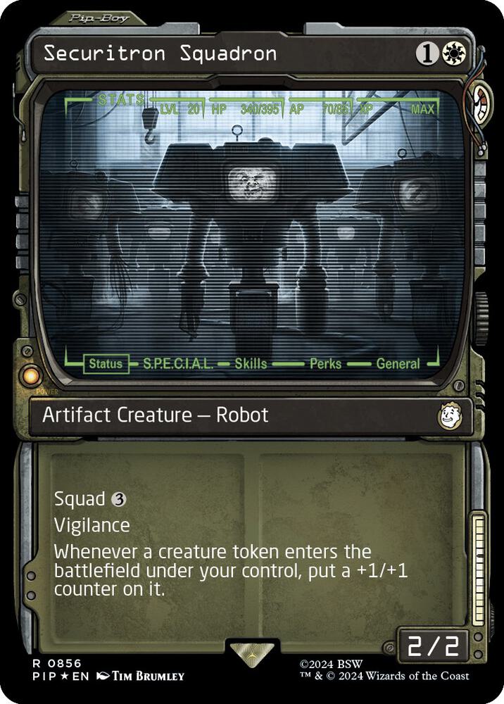 Securitron Squadron 856 (Universes Beyond: Fallout)  - Foil | Good Games Adelaide SA