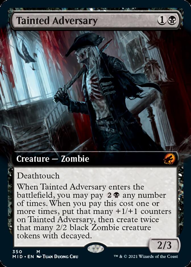 Tainted Adversary (Extended) [Innistrad: Midnight Hunt] | Good Games Adelaide SA