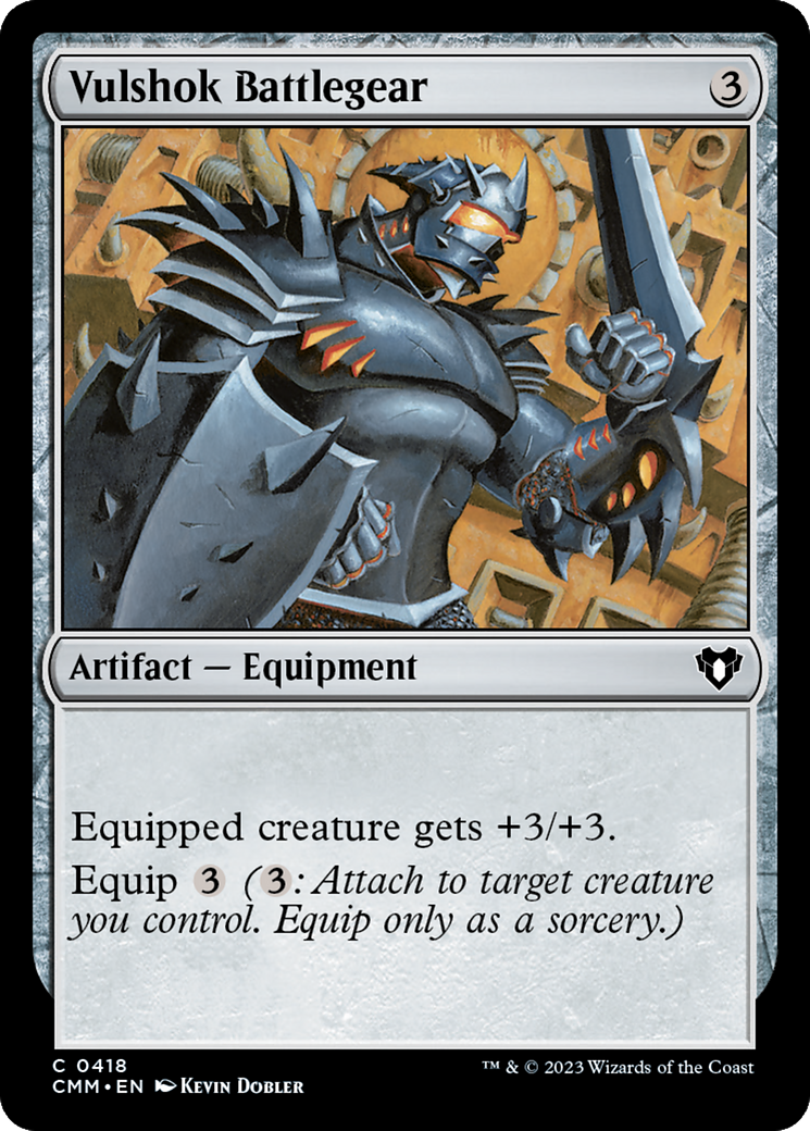 Vulshok Battlegear [Commander Masters] | Good Games Adelaide SA