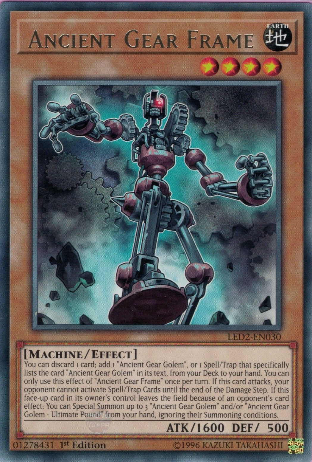 Ancient Gear Frame [LED2-EN030] Rare | Good Games Adelaide SA