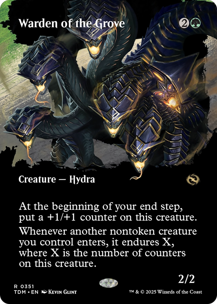Warden of the Grove (Borderless) [Tarkir: Dragonstorm] | Good Games Adelaide SA