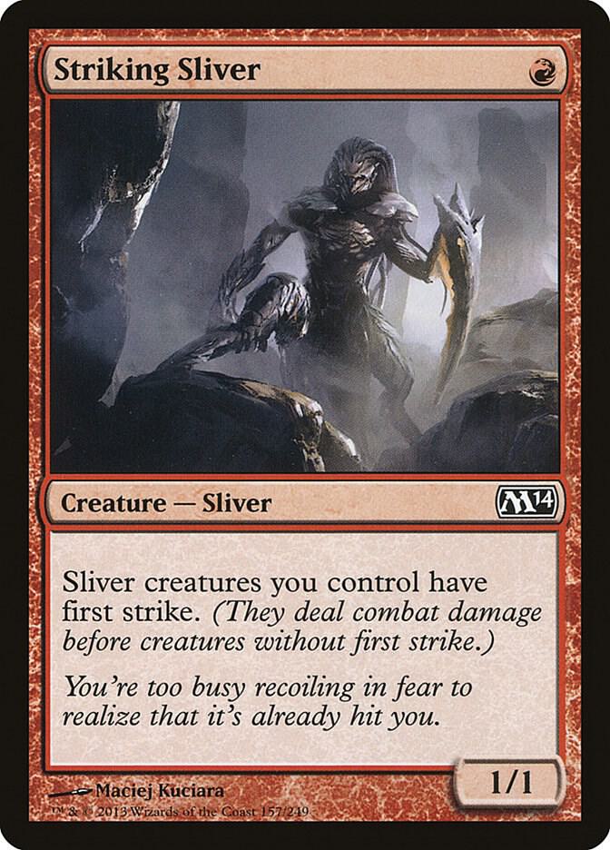 Striking Sliver 157 (Magic 2014 (M14))  - Foil | Good Games Adelaide SA