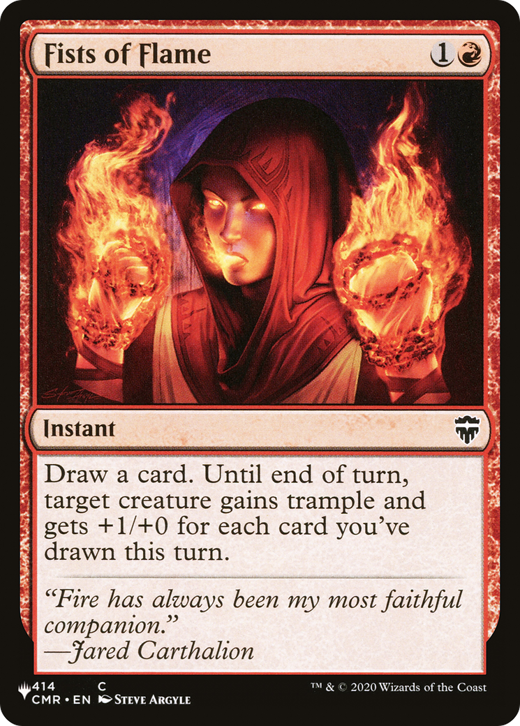 Fists of Flame [The List Reprints] | Good Games Adelaide SA