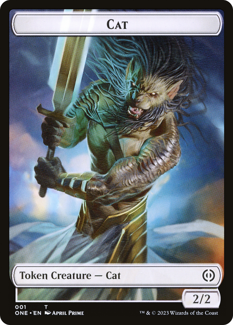 Cat Token [Phyrexia: All Will Be One Tokens] | Good Games Adelaide SA