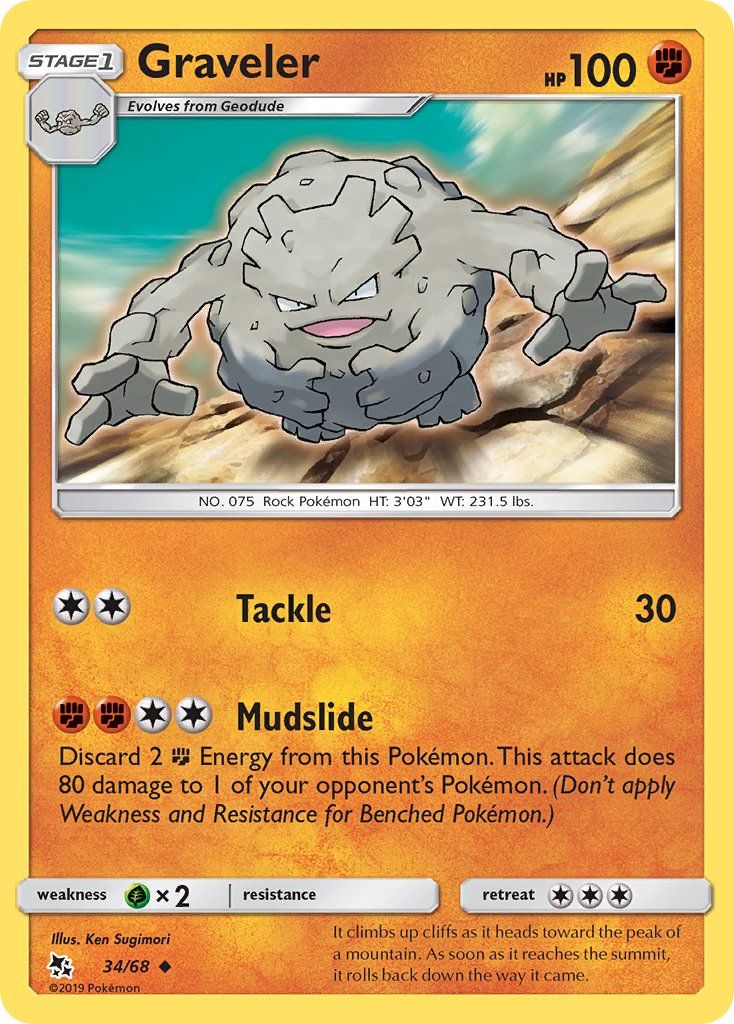 Graveler (34/68) [Sun & Moon: Hidden Fates] | Good Games Adelaide SA