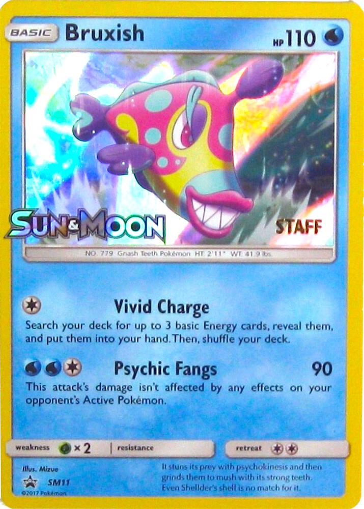 Bruxish Prerelease Staff SM11 (SM Promos)  - Holofoil | Good Games Adelaide SA