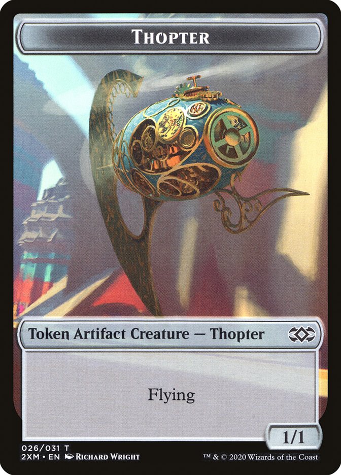 Servo // Thopter (026) Double-sided Token [Double Masters Tokens] | Good Games Adelaide SA