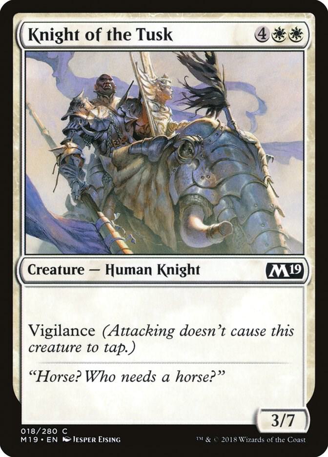 Knight of the Tusk 18 (Core Set 2019)  | Good Games Adelaide SA