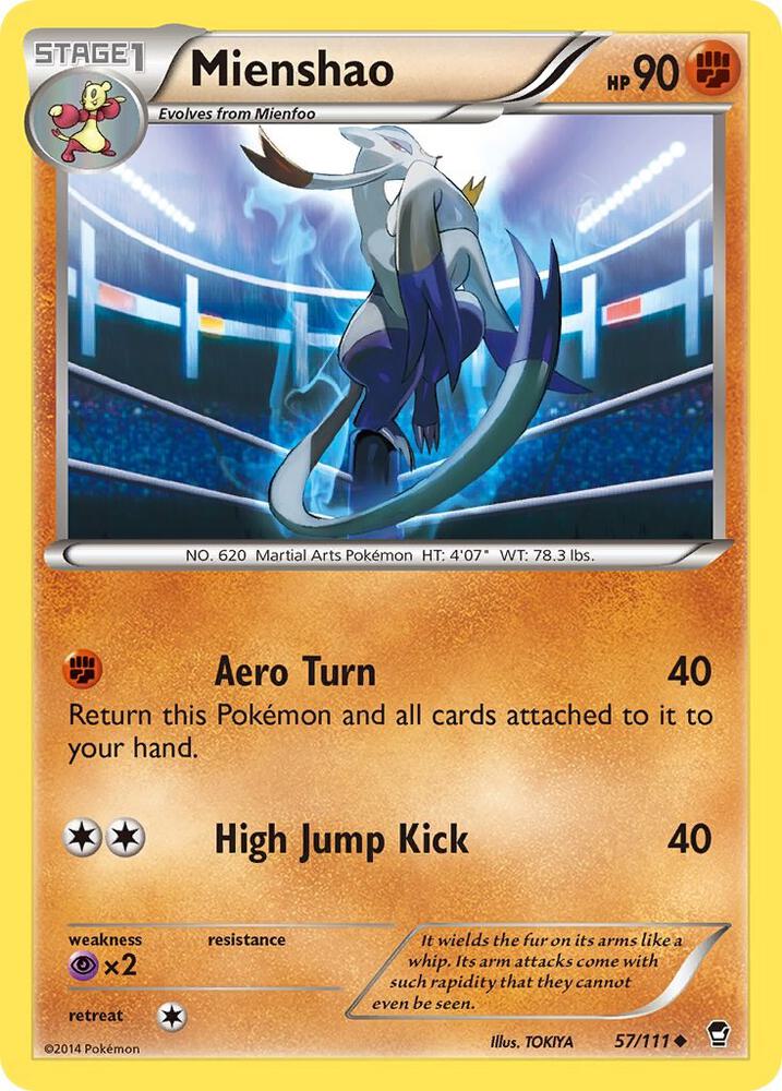 Mienshao 57/111 (XY - Furious Fists)  | Good Games Adelaide SA
