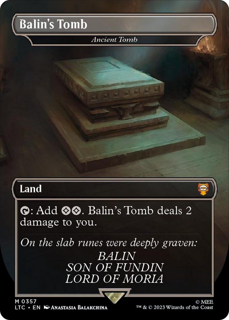 Balin's Tomb - Ancient Tomb (Borderless) [The Lord of the Rings: Tales of Middle-Earth Commander] | Good Games Adelaide SA