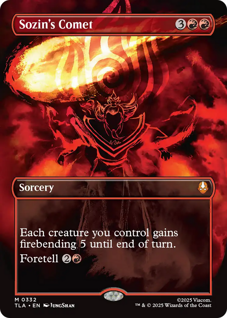 Sozin's Comet (0332) (Borderless) [Avatar: The Last Airbender] | Good Games Adelaide SA