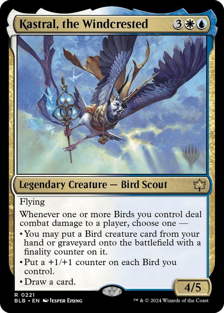 Kastral the Windcrested 221 (Promo Pack: Bloomburrow)  - Foil | Good Games Adelaide SA