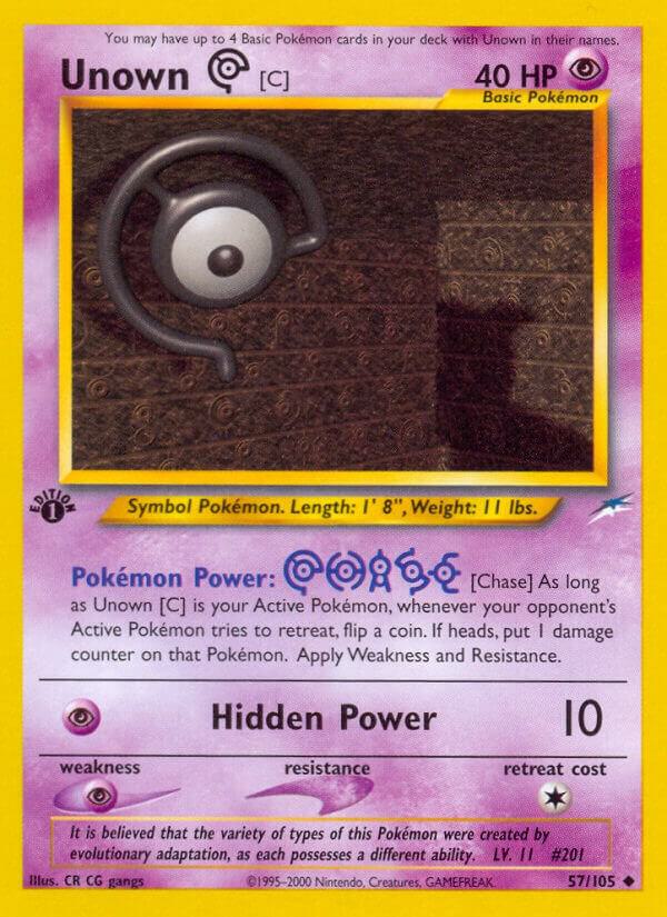 Unown C 057/105 (Neo Destiny)  - 1st Edition | Good Games Adelaide SA