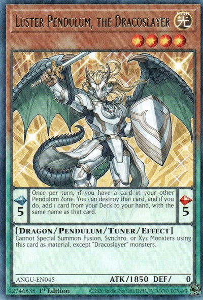 Luster Pendulum, the Dracoslayer (Rare) [ANGU-EN045] Rare | Good Games Adelaide SA