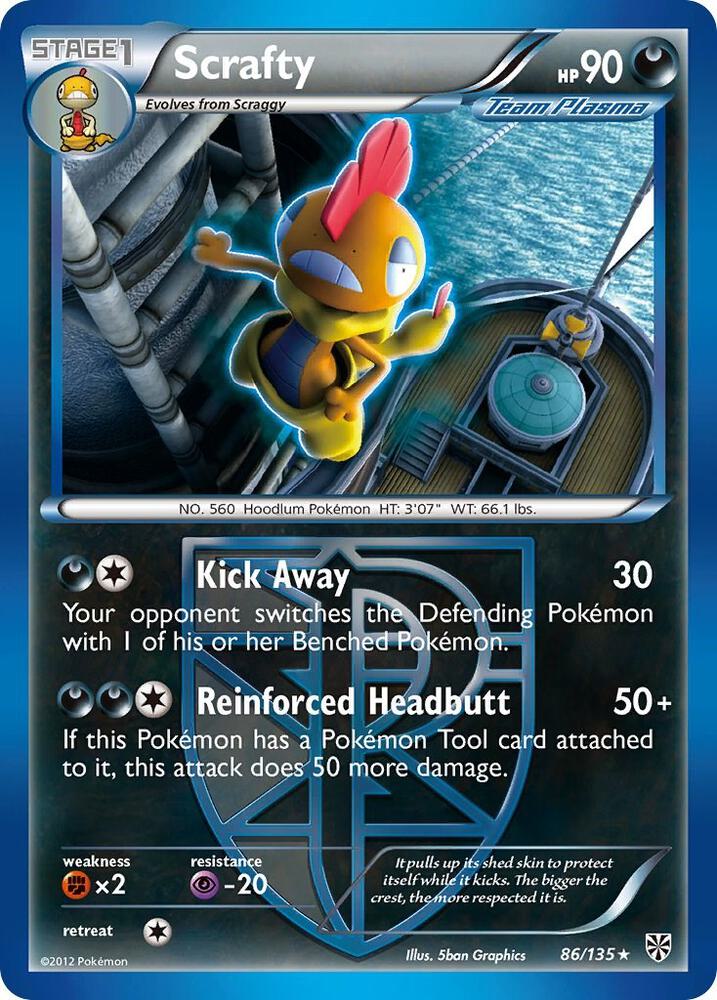 Scrafty Team Plasma 86/135 (Plasma Storm)  - Reverse Holofoil | Good Games Adelaide SA