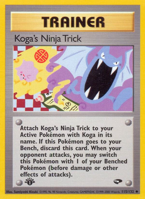 Koga's Ninja Trick 115/132 (Gym Challenge)  - 1st Edition | Good Games Adelaide SA