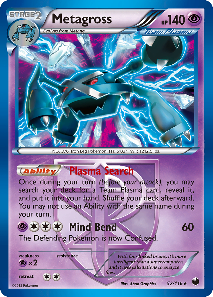 Metagross (52/116) [Black & White: Plasma Freeze] | Good Games Adelaide SA