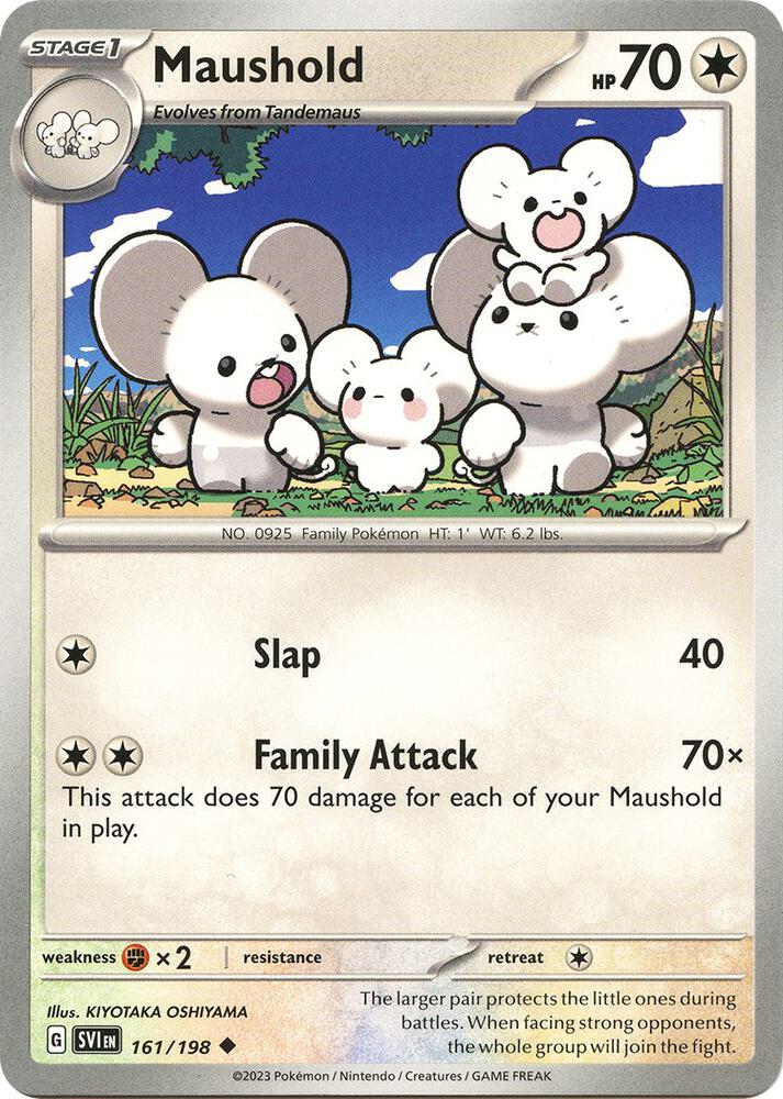 Maushold 161/198 (SV01: Scarlet & Violet Base Set)  | Good Games Adelaide SA