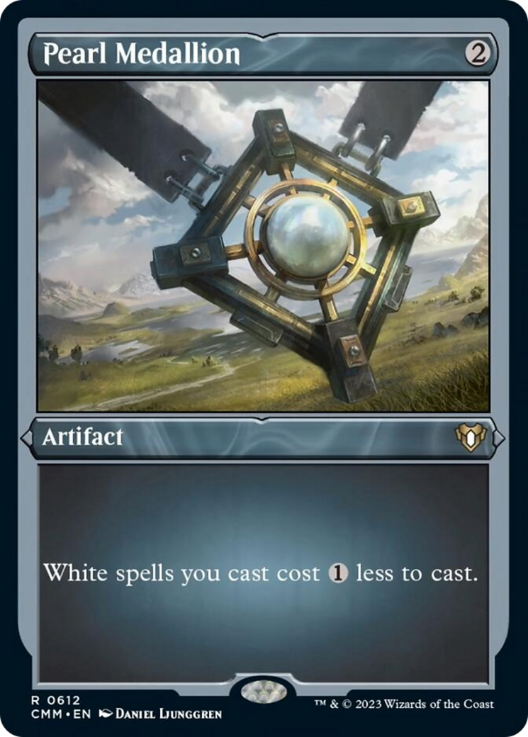 Pearl Medallion (Foil Etched) [Commander Masters] | Good Games Adelaide SA